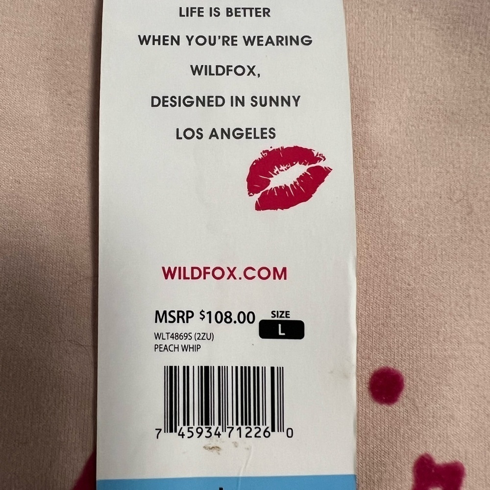 Wildfox  But First Cocktails Women Sweatshirt Size L NWT - Picture 7 of 8